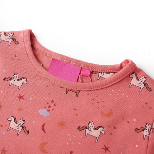 Pijama de manga comprida para criança rosa-velho 92 - Image 6