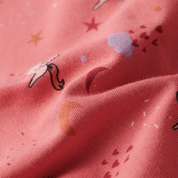Pijama de manga comprida para criança rosa-velho 116 - Image 10