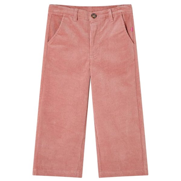 Calças para criança bombazina rosa-velho 104