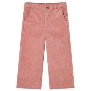 Calças para criança bombazina rosa-velho 128