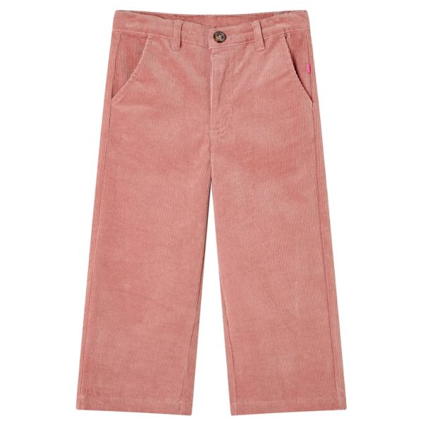 Calças para criança bombazina rosa-velho 128