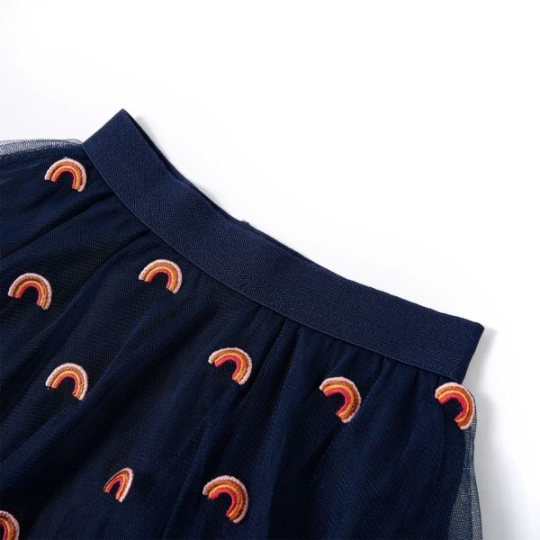 Saia para criança com tule azul-marinho 116 - Image 3