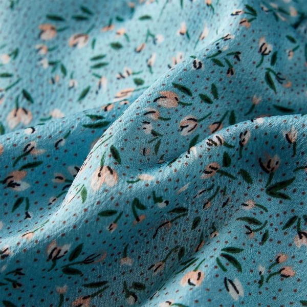 Vestido de manga comprida para criança azul 128 - Image 8