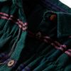 Vestido de criança com manga comprida e folhos verde-escuro 116 - Image 4