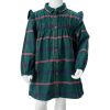 Vestido de criança com manga comprida e folhos verde-escuro 116 - Image 8