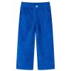 Calças para criança bombazina azul-cobalto 104