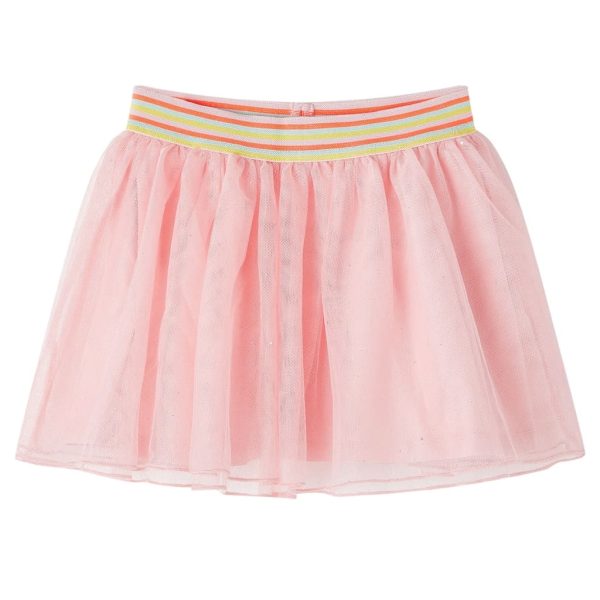 Saia de tule para criança rosa-claro 104