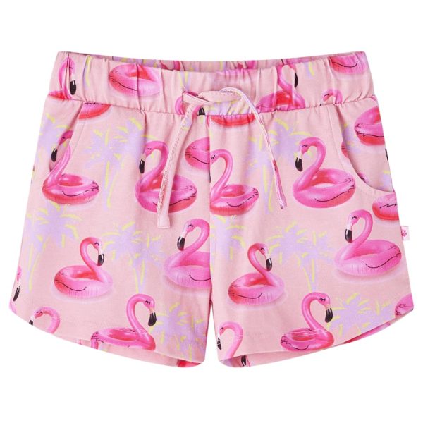 Calção para criança com cordão rosa-claro 104