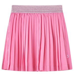 Saia plissada para criança rosa 92