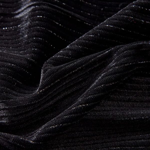 Saia plissada para criança com lurex preto 92 - Image 7