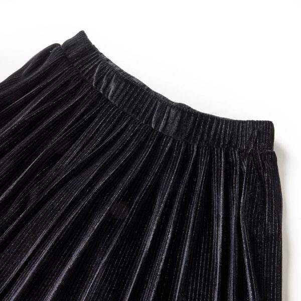 Saia plissada para criança com lurex preto 116 - Image 3