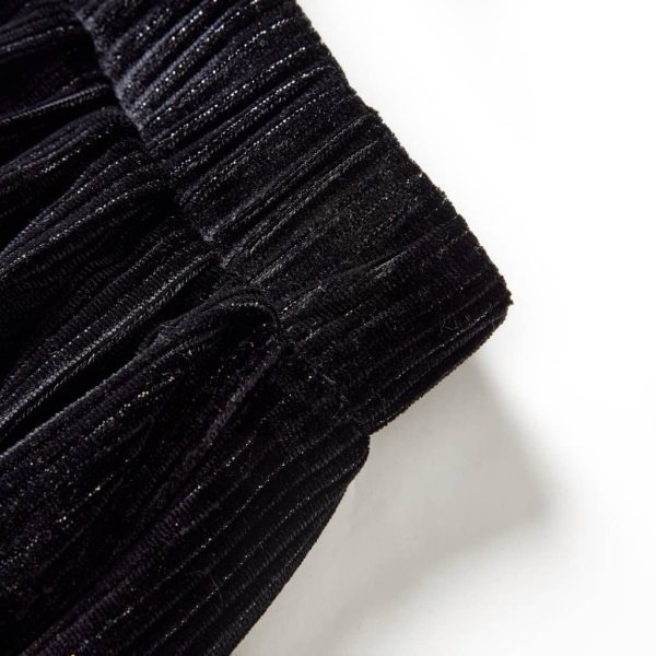 Saia plissada para criança com lurex preto 116 - Image 6