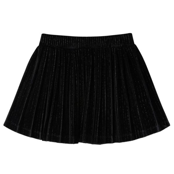 Saia plissada para criança com lurex preto 140 - Image 2