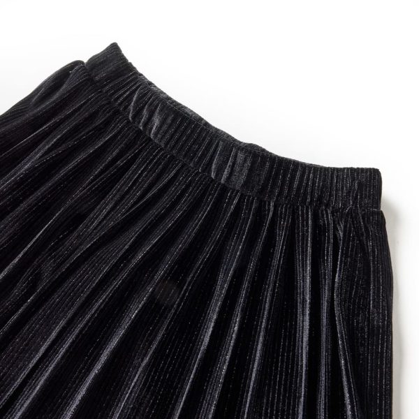 Saia plissada para criança com lurex preto 140 - Image 3