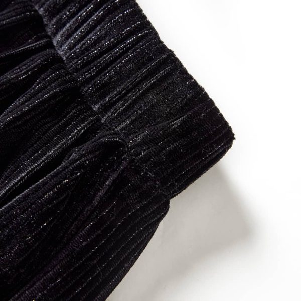 Saia plissada para criança com lurex preto 140 - Image 6