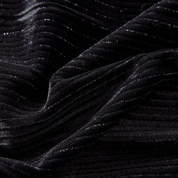 Saia plissada para criança com lurex preto 140 - Image 7