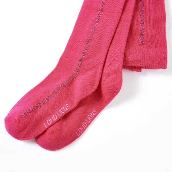 Meias-calças para criança rosa-choque 128 - Image 2
