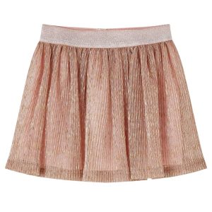 Saia para criança com brilhos rosa suave 104