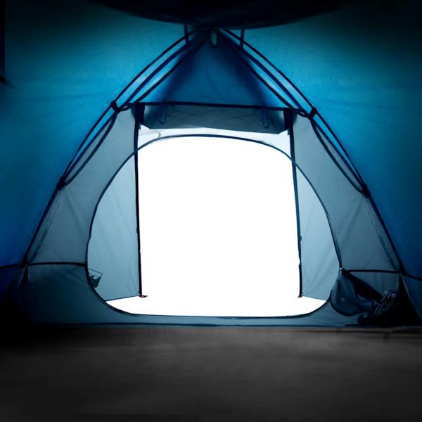 Tenda de campismo cúpula para 2 pessoas impermeável azul - Image 10