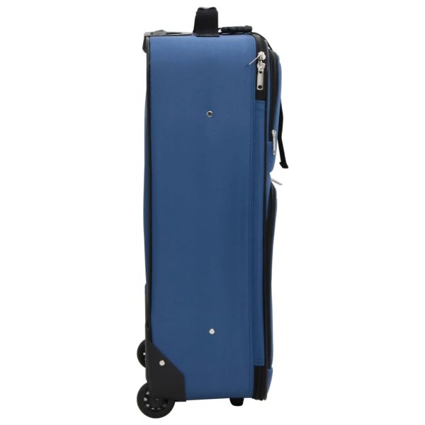 5 pcs conjunto malas de viagem tecido azul - Image 4
