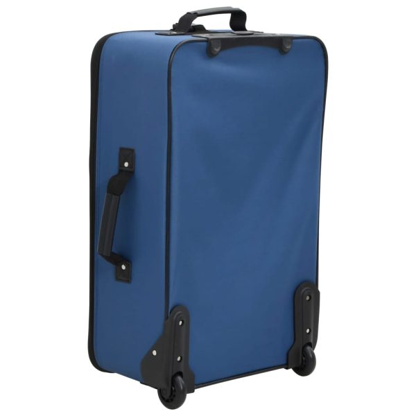 5 pcs conjunto malas de viagem tecido azul - Image 5