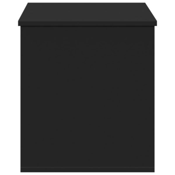 Caixa de arrumação 100x42x46 cm derivados de madeira preto - Image 4