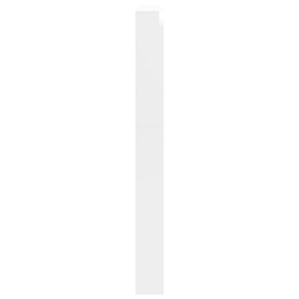 Sapateira c/espelho 5 divisórias 63x17x169,5cm branco brilhante - Image 7