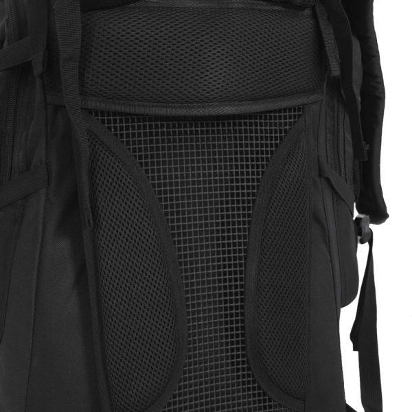 Mochila para caminhadas 60 L tecido oxford preto - Image 4