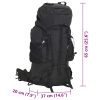 Mochila para caminhadas 60 L tecido oxford preto - Image 8