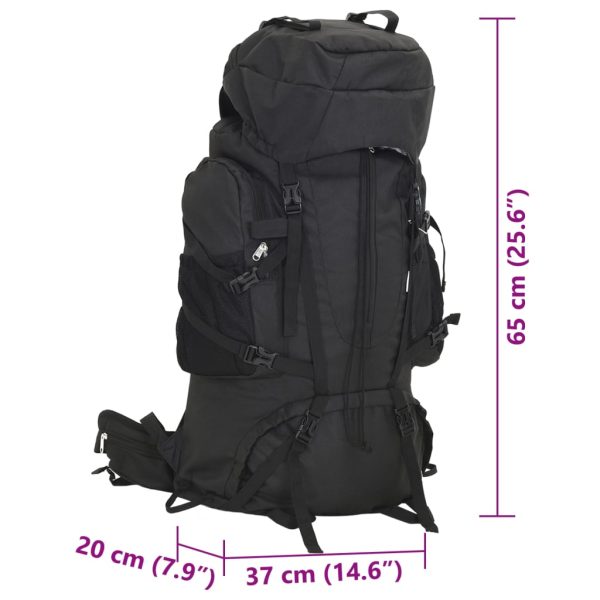 Mochila para caminhadas 60 L tecido oxford preto - Image 8
