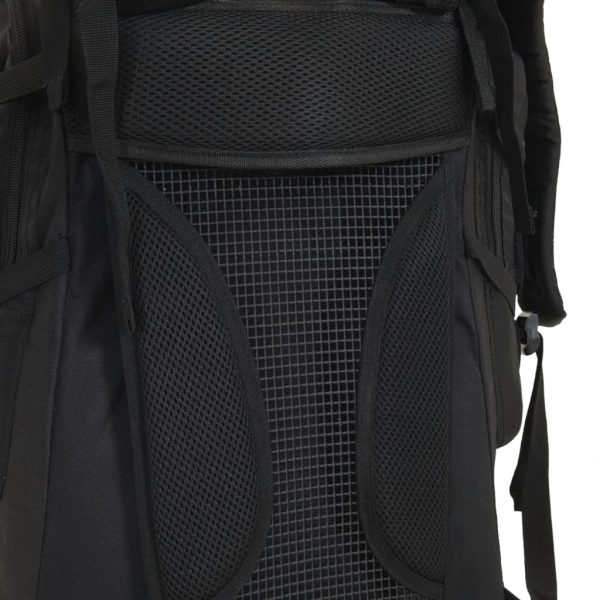 Mochila para caminhadas 100 L tecido oxford preto - Image 4