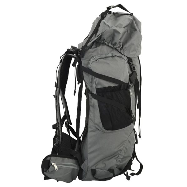 Mochila para caminhadas 100 L tecido oxford cinzento - Image 2