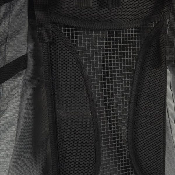 Mochila para caminhadas 100 L tecido oxford cinzento - Image 4