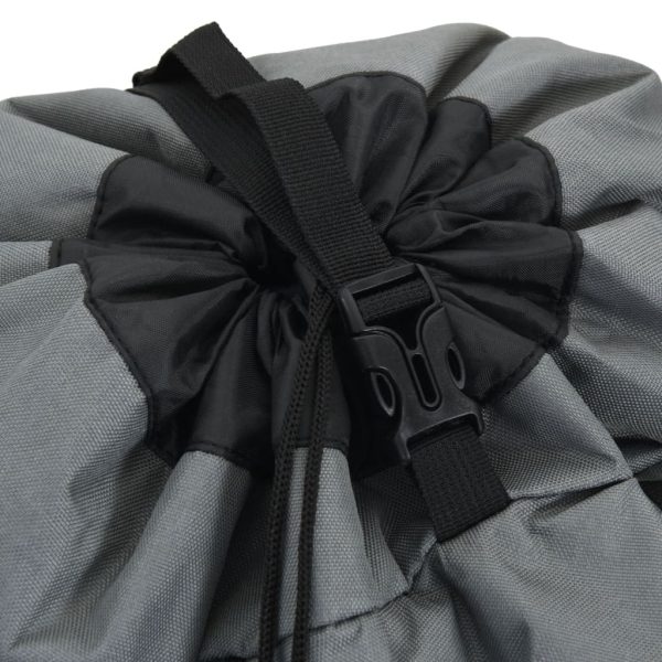 Mochila para caminhadas 100 L tecido oxford cinzento - Image 6