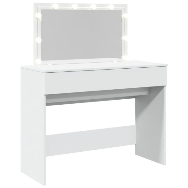Toucador com LEDs 100x40x120 cm branco - Image 7