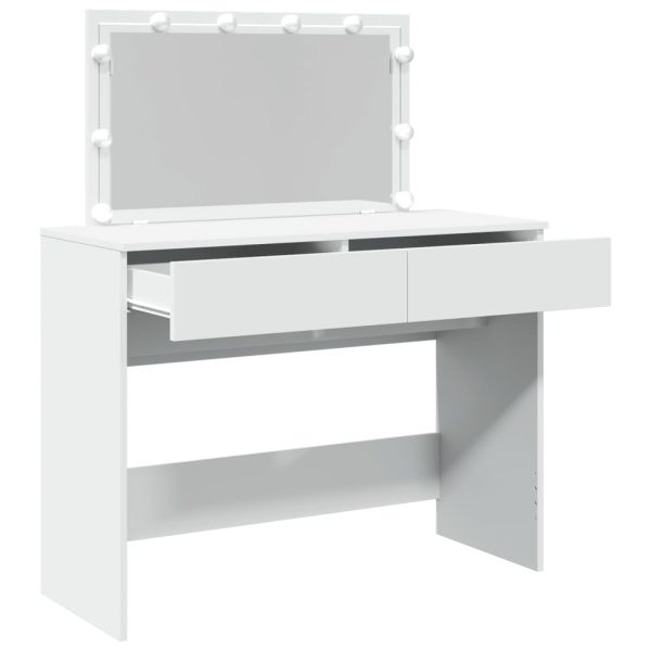 Toucador com LEDs 100x40x120 cm branco - Image 8