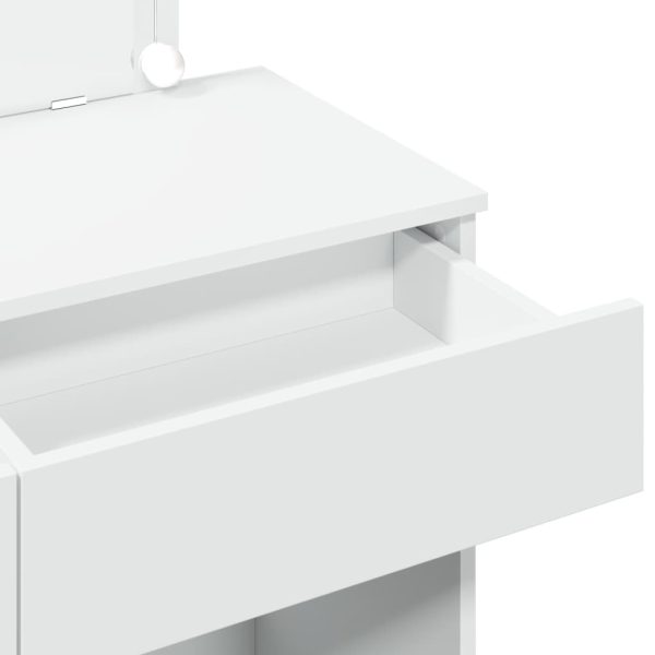 Toucador com LEDs 100x40x120 cm branco - Image 10