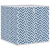 Caixas de arrumação dobráveis 10 pcs 32x32x32 cm TNT azul - Image 2