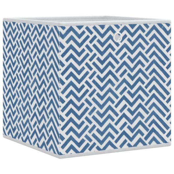 Caixas de arrumação dobráveis 10 pcs 32x32x32 cm TNT azul - Image 2