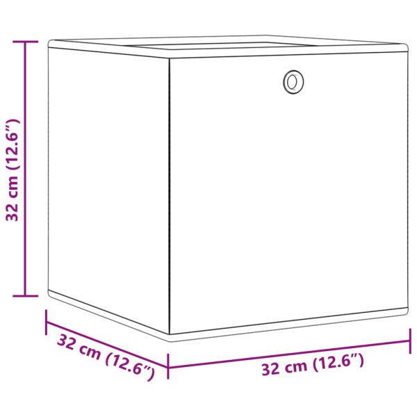 Caixas de arrumação dobráveis 10 pcs 32x32x32 cm TNT azul - Image 11