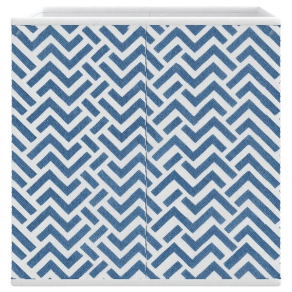 Caixas de arrumação dobráveis 10 pcs 32x32x32 cm TNT azul - Image 9