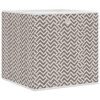 Caixas de arrumação dobráveis 10 pcs 32x32x32 cm TNT castanho - Image 2