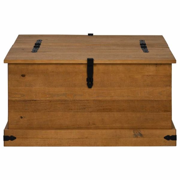 Caixa de arrumação HALDEN 91x91x47 cm pinho maciço - Image 2