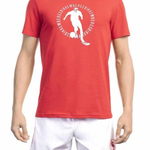 Bikkembergs Beachwear Camiseta BKK1MTS02_RED