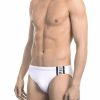 Bikkembergs Beachwear Roupa de banho BKK1MSP02_WHITE&BLACK
