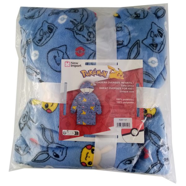 Bata sudadera oversize Pokemon coral infantil - Image 2