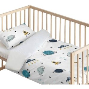 FUNDA NÓRDICA CON ALMOHADA 100% ALGODÓN MODELO DAYTON SMALL PARA CUNA DE 60 (100X120 CM)