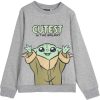 SUDADERA COTTON BRUSHED THE MANDALORIAN GROGU