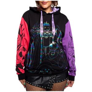 SUDADERA CON CAPUCHA DE BLOQUES DE COLOR DE VILLANOS