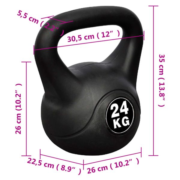 Peso russo 24kg preto - Image 4